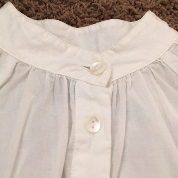 GAP White Pull at Waist Peasant Shirt - XS - Picture 2 of 8